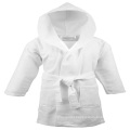 Hotel White Poly Cotton Women Hooded Waffle Bathrobe